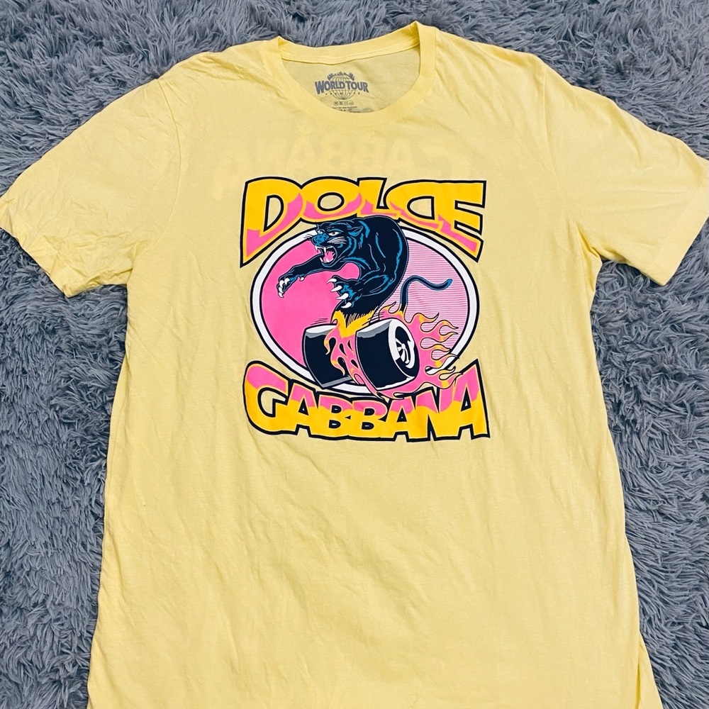 World Tour | Dolce & Gabbana "Panther" Pantera Style T-Shirt - Size: XL